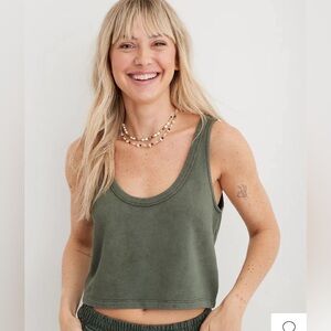 Aerie Weekend Fleece Tank Top
